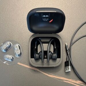 Beats Black Wireless Earbuds with Charging Case